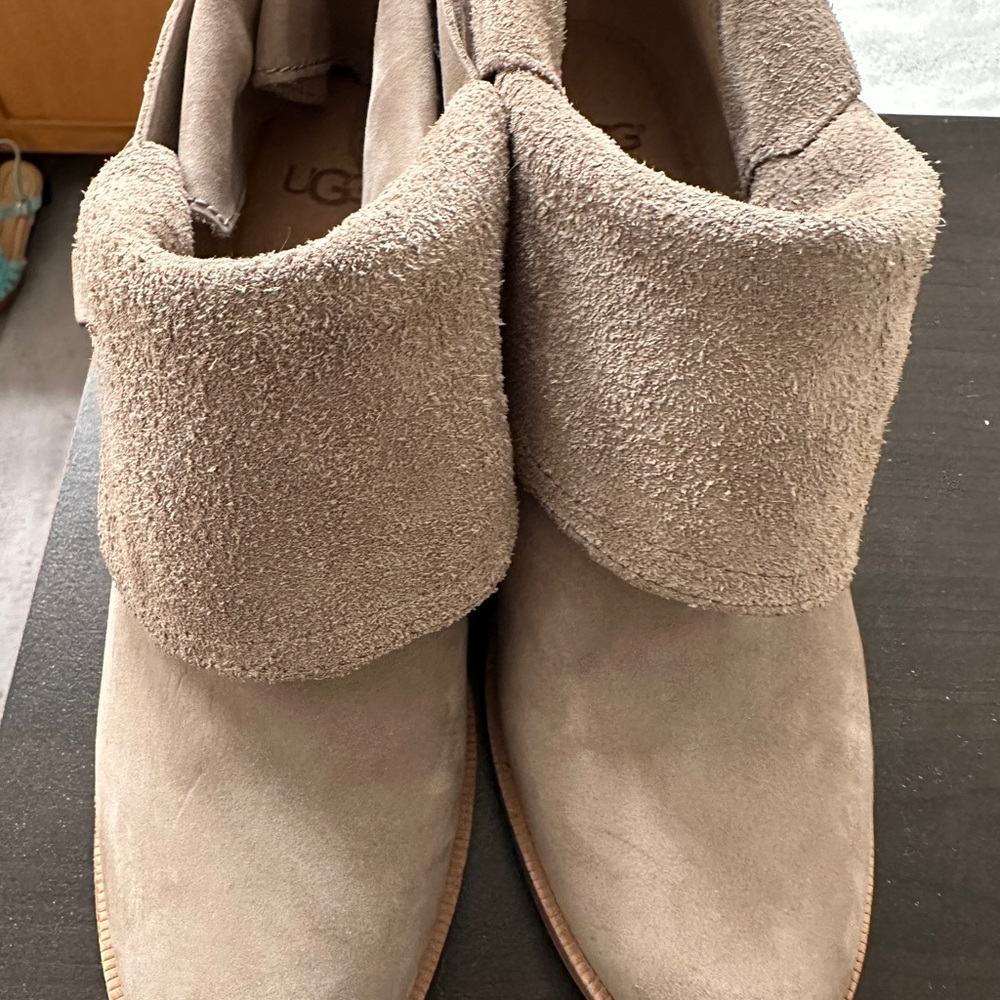 UGG Light Brown Suede Ankle Boots